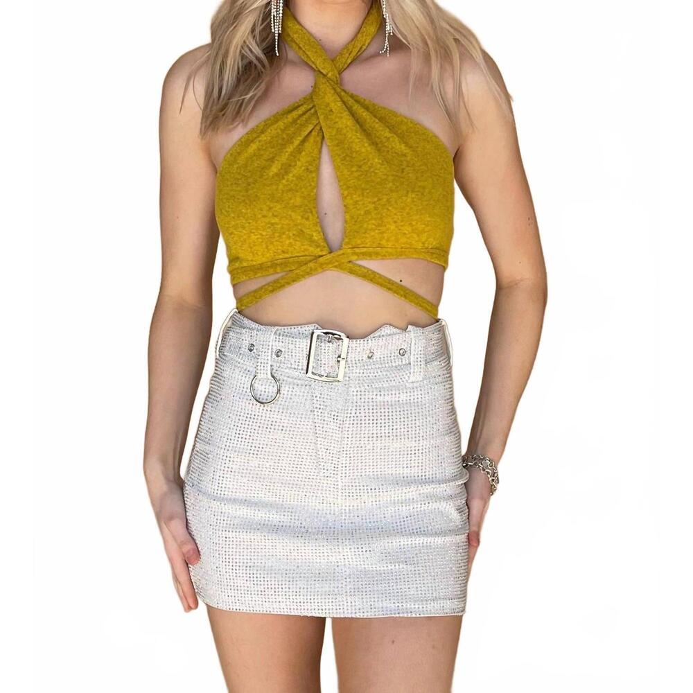 NEW CELLECCI in my element top in sunflower